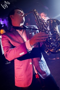 Saxofonist Tomas Delfgaauw